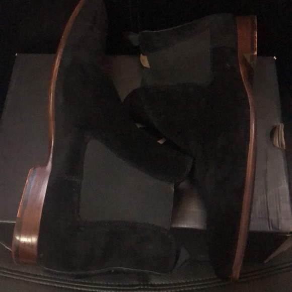 ALDO Black Suede Chelsea Boots. Men’s Sz 12 - Picture 2 of 2